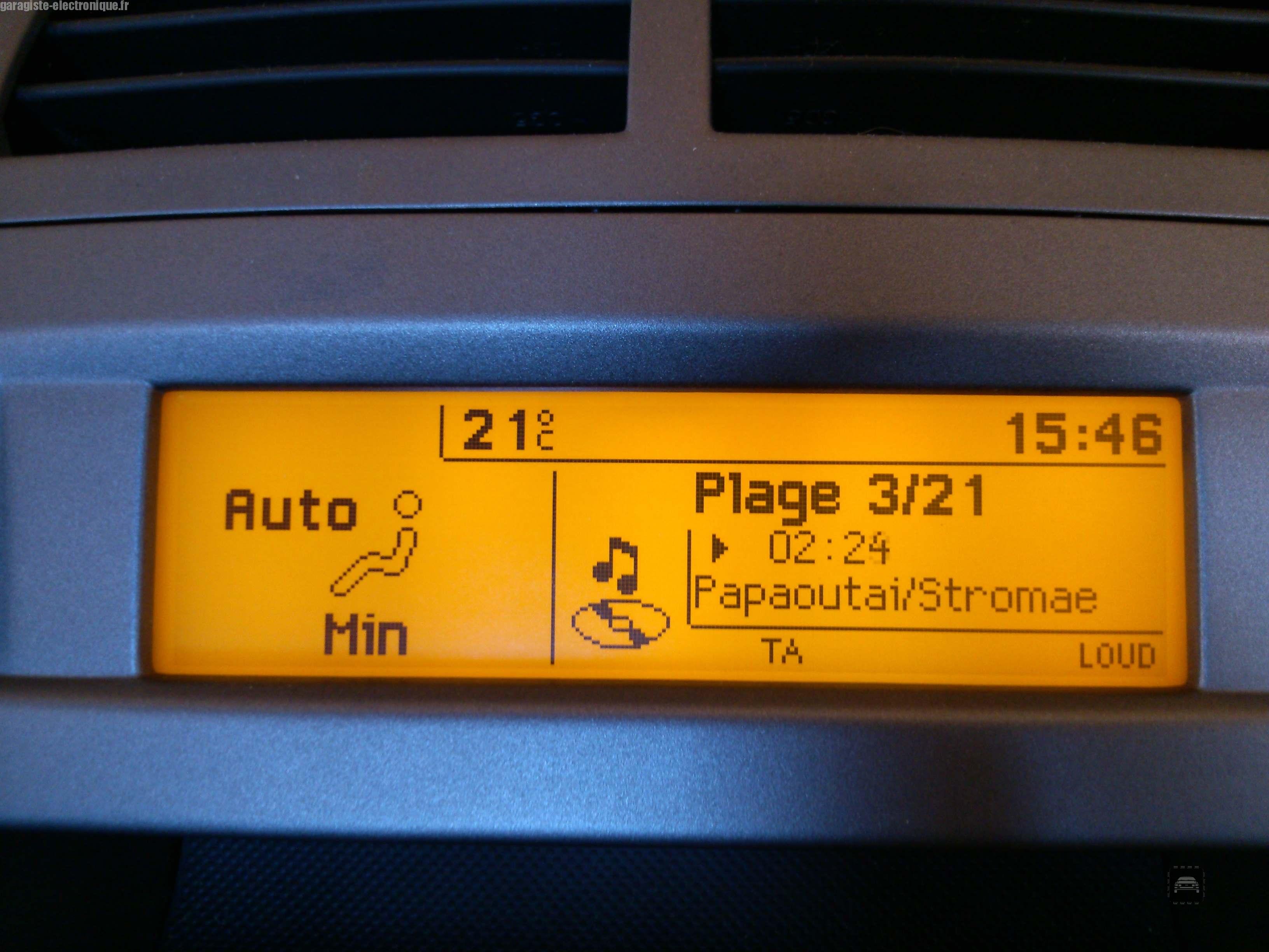 Afficheur Peugeot 407