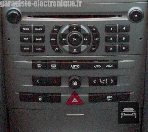 Remplacement d'affichage d'écran d'affichage à cristaux liquides de groupe d 'instruments pour la réparation de Pixel d'affichage de tableau de bord de  Couple de Peugeot 407 407SW HDI - Historique des prix et